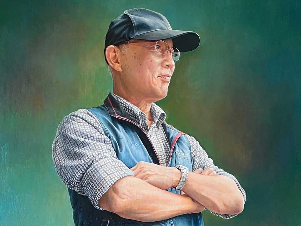 油絵肖像画男性4-3